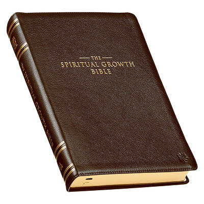 Picture of The Spiritual Growth Bible, Study Bible, NLT - New Living Translation Holy Bible, Premium Full Grain Leather, Tan