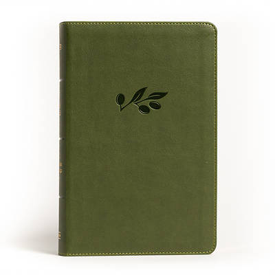 Picture of NASB Large Print Personal Size Reference Bible, Olive Leathertouch