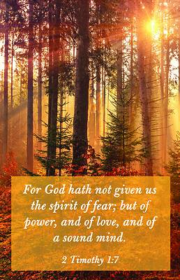 Picture of For God Hath Not Given Worship Bulletin PKG 100