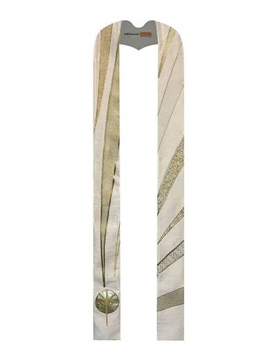 Picture of Beacon Stole White Dupioni 56