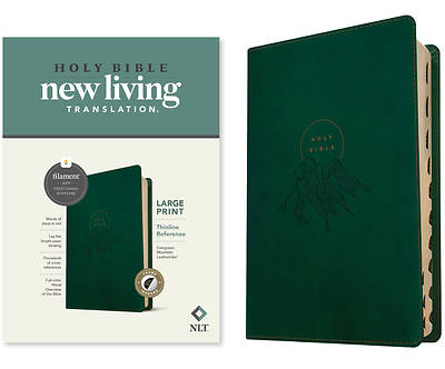 Picture of NLT Large Print Thinline Reference Bible, Filament Enabled Edition (Leatherlike, Evergreen Mountain, Indexed)