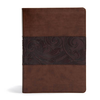 Picture of CSB Study Bible, Mahogany Large Print Edition, Leathertouch, Indexed