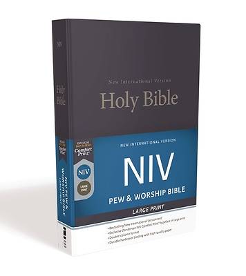 Picture of NIV, Pew and Worship Bible, Large Print, Hardcover, Blue