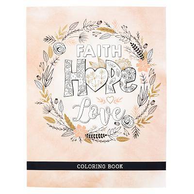 Picture of Coloring Book Faith Hope Love