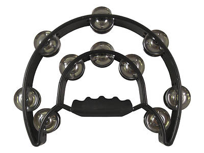 Picture of Double Moon Double Row Tambourine - Black