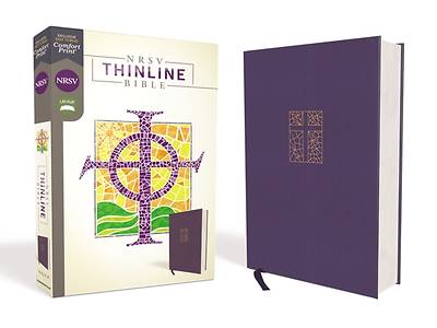 Picture of NRSV Thinline Bible, Cloth Over Board, Navy, Comfort Print