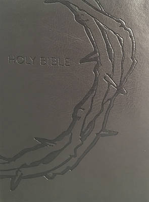 Picture of Kjver Sword Study Bible Giant Print Designer Charcoal Ultrasoft Crown of Thorns Indexed