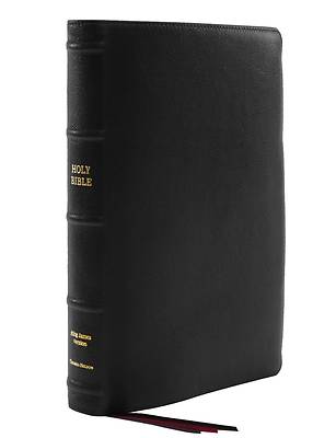 Picture of Kjv, Thinline Bible, Giant Print, Premier Goatskin Leather, Black, Premier Collection, Comfort Print
