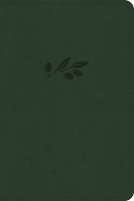 Picture of CSB Large Print Compact Reference Bible, Digital Study Edition, Olive Leathertouch