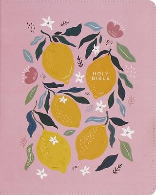 Picture of Niv, Journal the Word Bible (Perfect for Note-Taking), Double-Column, Leathersoft, Pink, Red Letter, Comfort Print