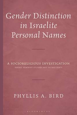 Picture of Gender Distinction in Israelite Personal Names