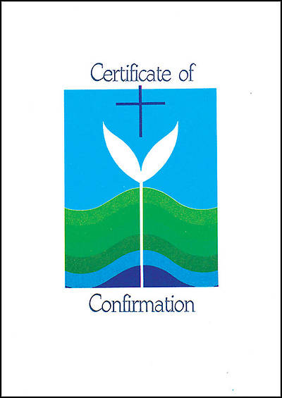 Picture of Contemporary Full-Color Confirmation Folded Certificate (package of 12)