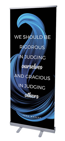 Picture of We Should Be Color Swirl Words of Wesley Rollup Banner
