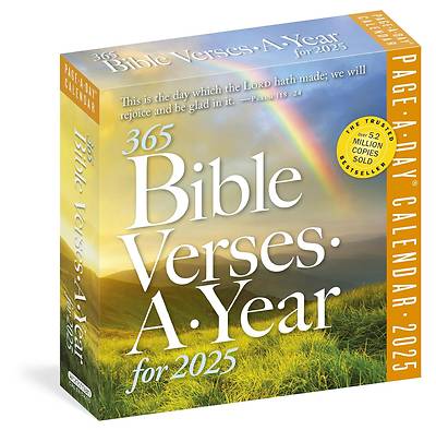 Picture of 365 Bible Verses-A-Year Page a Day 2025