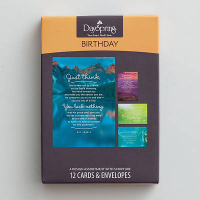 Picture of Roy Lessin- Birthday A New Year Boxed Cards Assorted (Box 12)