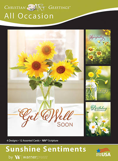 Picture of Sunshine Sentiments All Occasion Boxed Cards (Box of 12)