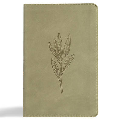 Picture of CSB Thinline Bible, Digital Study Edition, Sage Suedesoft Leathertouch