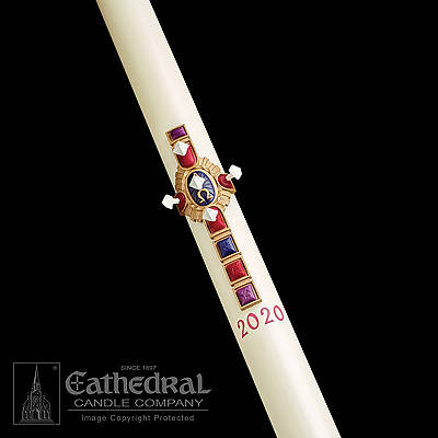 Picture of Cathedral Christ Victorious Paschal Candle 3" x 60"