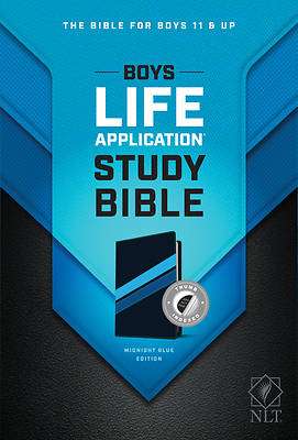 Picture of NLT Boys Life Application Study Bible, Tutone (Leatherlike, Midnight Blue, Indexed)