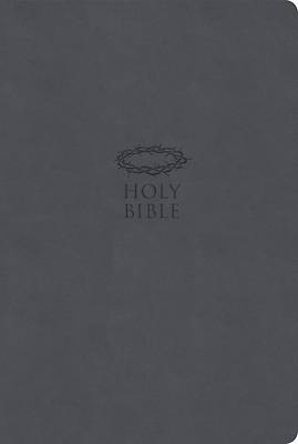 KJV Super Giant Print Reference Bible, Value Edition, Charcoal Leathertouch