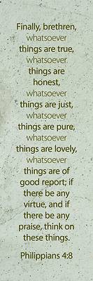 Picture of Whatsoever Bookmark (Package of 25) Inspirational