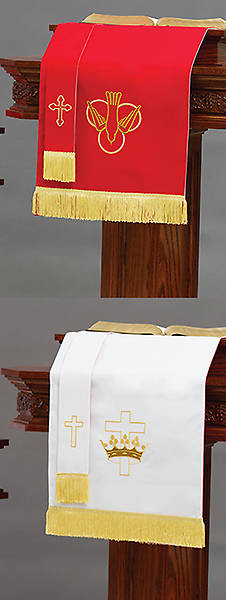 Picture of Reversible Ready-Made Parament Set Red and White  2-Piece