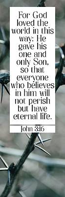 Picture of For God So Loved Bookmark (Package of 25) Inspirational