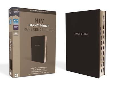 Picture of NIV, Reference Bible, Giant Print, Leather-Look, Black, Red Letter Edition, Indexed, Comfort Print