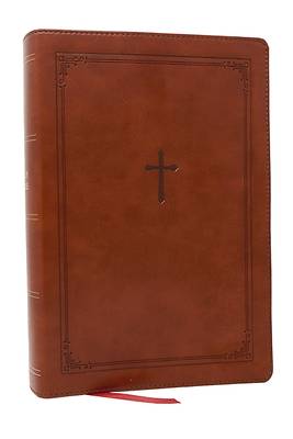 Picture of KJV Giant Print End-Of-Verse Reference Bible, Brown Leathersoft, Red Letter, Comfort Print