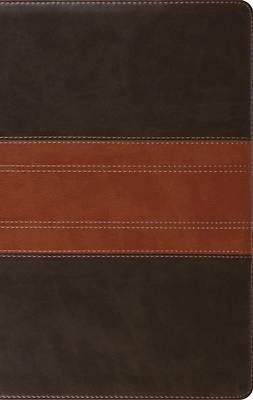 Picture of ESV Giant Print Personal Size Bible, Red Letter, Indexed (Trutone, Forest/Tan, Trail Design)