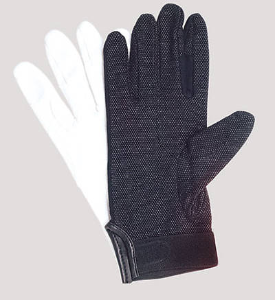 Picture of UltimaGlove With Plastic Dots Handbell Gloves - White, XXL