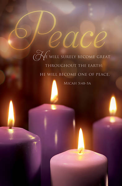 Picture of Advent Peace Week 3 Micah 5:4b-5a Bulletin Regular