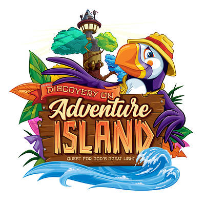 Picture of Vacation Bible School (VBS) 2021 Discovery on Adventure Island Downloadable High Resolution Logo