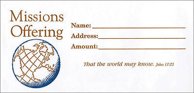 Picture of Missions Envelope Pack of 100