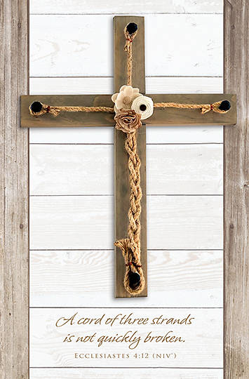 Picture of One Cord of Three Strands Wedding Regular Bulletin Ecclesiastes 4:12