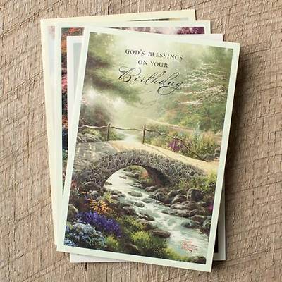 Picture of Thomas Kinkade Painter of Light KJV - Birthday Boxed Cards - Box of 12