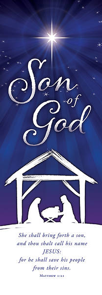Picture of Son of God Christmas Banner 2 x 6 Vinyl