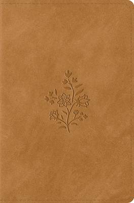 ESV Compact Bible (Trutone, Nubuck Caramel, Wildflower Design)