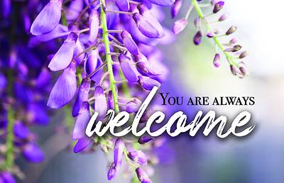 Picture of You Are Always Welcome Postcard (Package of 25) Invitation