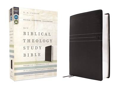 Picture of Niv, Biblical Theology Study Bible (Trace the Themes of Scripture), Leathersoft, Black, Comfort Print