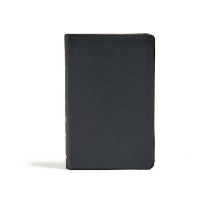 Picture of CSB Personal Size Bible, Black Genuine Leather