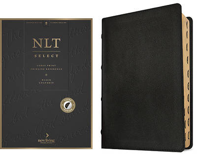 NLT Select Large Print Thinline Reference Bible, Filament Enabled (Goatskin Leather, Black, Indexed, Red Letter)
