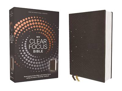 Picture of Niv, Clear Focus Bible, Leathersoft, Brown