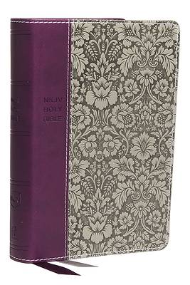 Picture of NKJV, Deluxe Reference Bible, Compact Large Print, Imitation Leather, Purple, Red Letter Edition, Comfort Print
