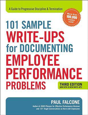 Picture of 101 Sample Write-Ups for Documenting Employee Performance Problems