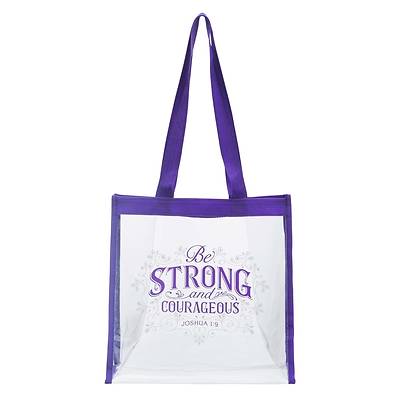 Picture of Tote Clear Be Strong & Courageous Joshua 1