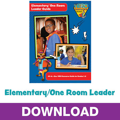 Picture of Vacation Bible School (VBS) Hero Hotline Elementary/One Room VBS Leader Download