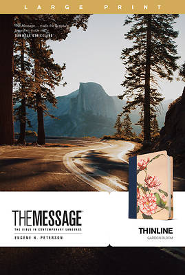 Picture of The Message Thinline, Large Print (Leatherlike, Garden Bloom)