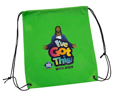 Picture of Vacation Bible School VBS 2022 I've Got This With Jesus Drawstring Bags (12 Pk)