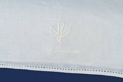 Picture of Baptismal Napkin with Dove and My Baptism